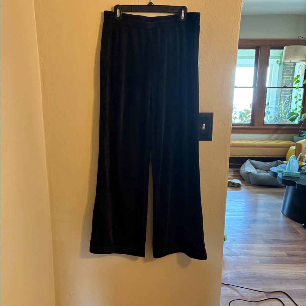 Isaac Mizrahi Black Velvet Trousers